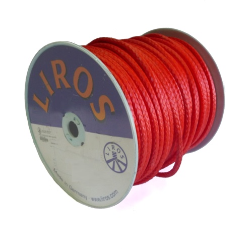 Синтетический кевлароввый трос для лебедки liros pro (Германия) 10mm (красный)